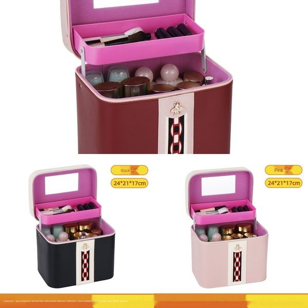eex95 storage portable cosmetic women's storage bag make-up cosmetic box fashion high-end large capacity multi-functional portable new
eex95 storage portable cosmetic women's storage bag make-up cosmetic box fashion high-end large capacity multi-functional portable new