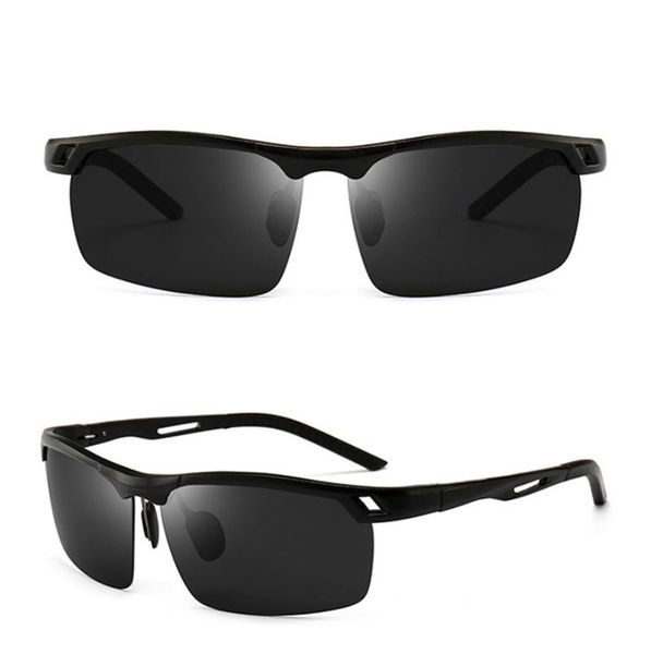 sunglasses fashion men hd polarized trendy aluminum magnesium frame riding sun glasses, White;black
sunglasses fashion men hd polarized trendy aluminum magnesium frame riding sun glasses, White;black