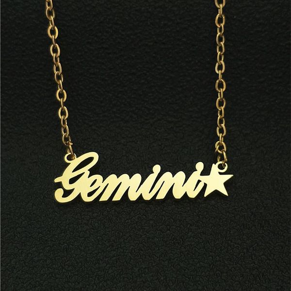 constellation jewelry gold gemini zodiac necklace horoscope birth star sign letters pendant necklaces women men friendship gift, Silver
constellation jewelry gold gemini zodiac necklace horoscope birth star sign letters pendant necklaces women men friendship gift, Silver