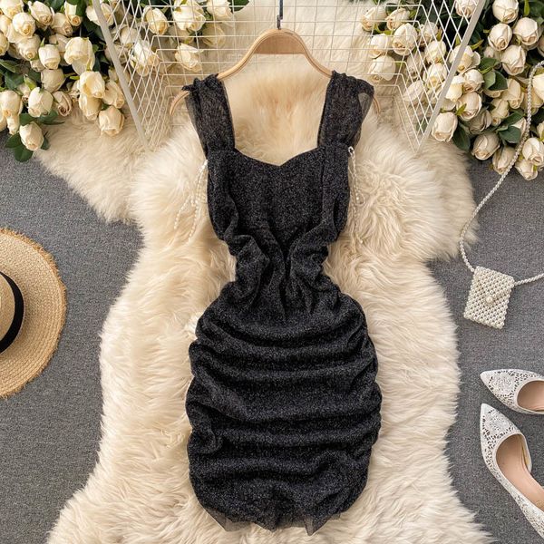 2021 singiny chic glowing lurex girdles ladies'dresses ruched thin party dresses summer off the shoulder beach dressed vacation 4wqp, Black;gray
2021 singiny chic glowing lurex girdles ladies'dresses ruched thin party dresses summer off the shoulder beach dressed vacation 4wqp, Black;gray