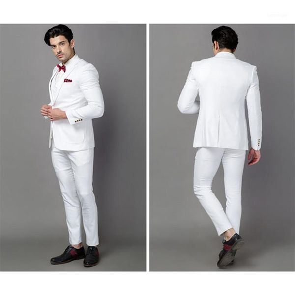 men's suits & blazers classic quality white men suit tuxedos terno costume homme business wedding for mens men1, White;black
men's suits & blazers classic quality white men suit tuxedos terno costume homme business wedding for mens men1, White;black