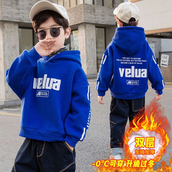 children's clothing boys' double layer sweater plush warm hooded winter bottomed shirt 2020 new zhongda children hihw 6m7f, Black
children's clothing boys' double layer sweater plush warm hooded winter bottomed shirt 2020 new zhongda children hihw 6m7f, Black