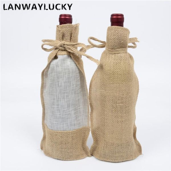 100pcs hessian wine bottle bags with slubby yarn window jute wine covers gift bag drawstring pouch christmas champagne bean sack, Pink;blue
100pcs hessian wine bottle bags with slubby yarn window jute wine covers gift bag drawstring pouch christmas champagne bean sack, Pink;blue