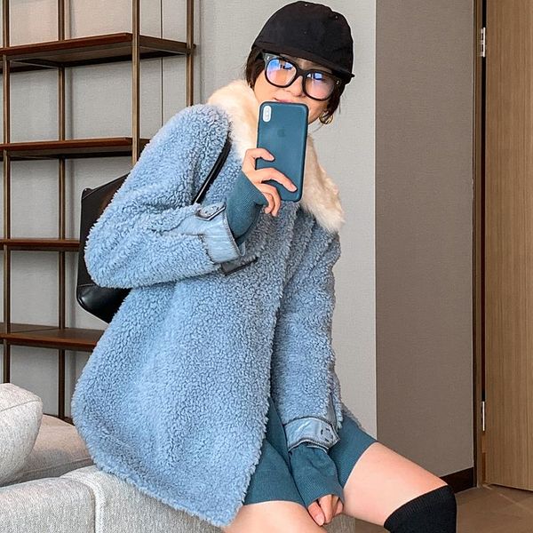 fur coat female real 100% wool jacket autumn winter sheepskin coat women clothes 2021 suede lining manteau femme cd2021002l, Black
fur coat female real 100% wool jacket autumn winter sheepskin coat women clothes 2021 suede lining manteau femme cd2021002l, Black