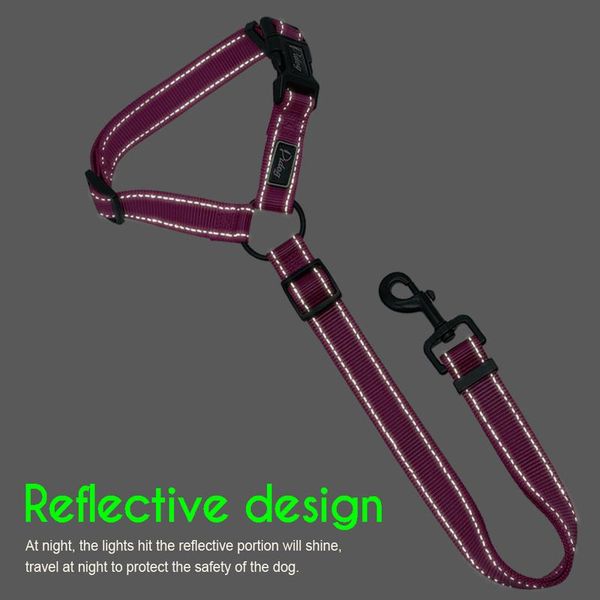 dog seat belt leash adjustable nylon pet dog cat car seat belt collar safety vehicle leads seatbelt harness bbyxet