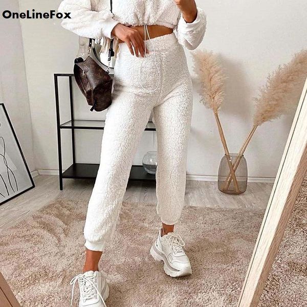 women's pants & capris onelinefox casual skinny furry white sweatpants autumn winter warm joggers women high waist faux wool plush home, Black;white
women's pants & capris onelinefox casual skinny furry white sweatpants autumn winter warm joggers women high waist faux wool plush home, Black;white
