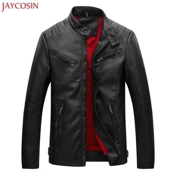 jaycosin men coat fashion men's autumn winter casual pocket button thermal solid long sleeve leather jacket black coat z1122, Black;brown
jaycosin men coat fashion men's autumn winter casual pocket button thermal solid long sleeve leather jacket black coat z1122, Black;brown