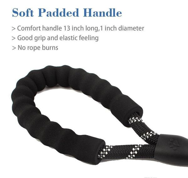 5 ft strong dog rope leash lead training padded handle reflective threaded nylon for mediu jllhdq home003
5 ft strong dog rope leash lead training padded handle reflective threaded nylon for mediu jllhdq home003