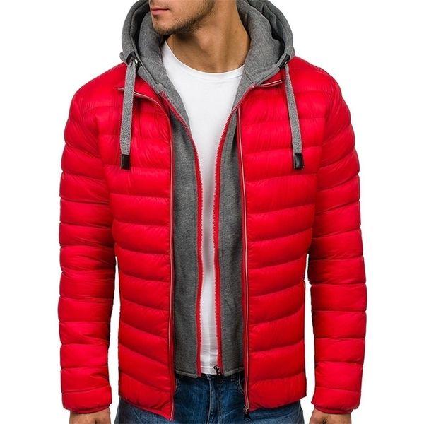men parka cotton padded winter jacket coat mens warm jackets male zipper thick coats down parkas fake 2 pieces hoody windbreaker 201210, Black
men parka cotton padded winter jacket coat mens warm jackets male zipper thick coats down parkas fake 2 pieces hoody windbreaker 201210, Black