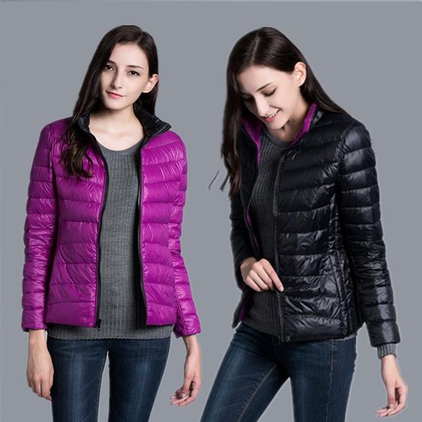 women's down & parkas jacket women ultra light feather double side windbreaker reversible lightweight coat parks, Black
women's down & parkas jacket women ultra light feather double side windbreaker reversible lightweight coat parks, Black