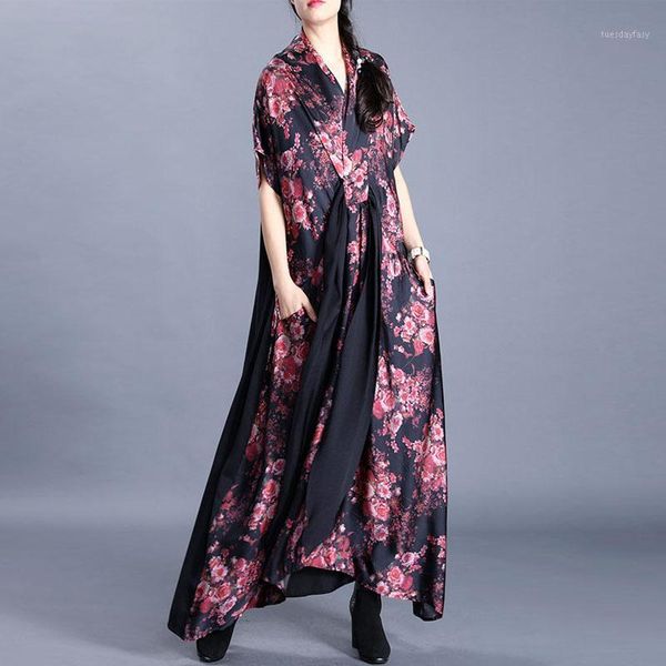 casual dresses fairy natural v-neck pockets vintage floral printed lace up women short sleeve real silk dress 2021 spring summer1, Black;gray
casual dresses fairy natural v-neck pockets vintage floral printed lace up women short sleeve real silk dress 2021 spring summer1, Black;gray