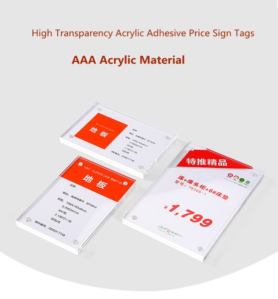 100pcs 152*102mm wall mount 6mm thick magnetic acrylic sign holder frame price card tag label counter stand
100pcs 152*102mm wall mount 6mm thick magnetic acrylic sign holder frame price card tag label counter stand