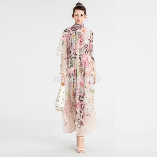 casual dresses spring and summer women's round neck long sleeve chiffon printed long skirt delivery scarf, Black;gray
casual dresses spring and summer women's round neck long sleeve chiffon printed long skirt delivery scarf, Black;gray