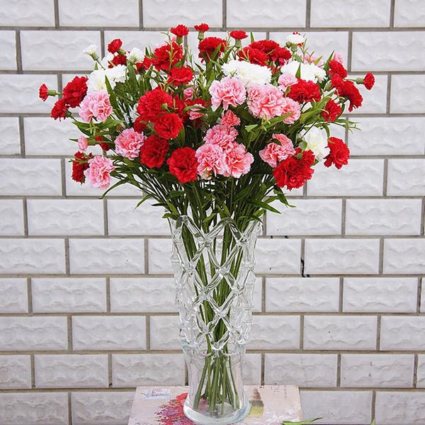 decorative flowers & wreaths 6 head artificial carnation flower bouquet simulation small fake silk branch home decor floral festival gift
decorative flowers & wreaths 6 head artificial carnation flower bouquet simulation small fake silk branch home decor floral festival gift