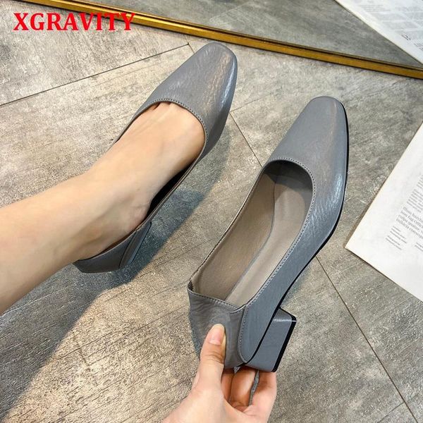 dress shoes xgravity retro square toe short heel shoe elegant fashion ladies chunky pumps women comfortable female a250, Black
dress shoes xgravity retro square toe short heel shoe elegant fashion ladies chunky pumps women comfortable female a250, Black