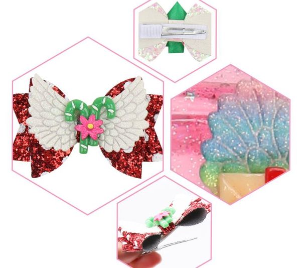 3inch girls hair bows angel wings hairclip christmas tree snowman santa claus trendy hairpin child kids hair clips hair accessories ly927, Slivery;white
3inch girls hair bows angel wings hairclip christmas tree snowman santa claus trendy hairpin child kids hair clips hair accessories ly927, Slivery;white