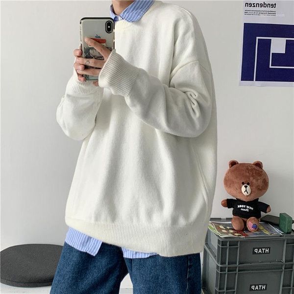 winter thick sweater men's warm fashion casual knitted pullover men streetwear loose korean solid color sweater mens clothes1, White;black
winter thick sweater men's warm fashion casual knitted pullover men streetwear loose korean solid color sweater mens clothes1, White;black
