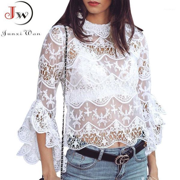 lace women summer embroidery high neck 3/4 sleeve ladies blouse shirt clubwear white elegant casual blusas1
lace women summer embroidery high neck 3/4 sleeve ladies blouse shirt clubwear white elegant casual blusas1
