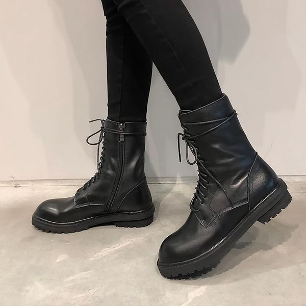 women genuine leather ankle boots low heels autumn winter short motorcycle boots party dancing shoes woman size 41 42 43, Black
women genuine leather ankle boots low heels autumn winter short motorcycle boots party dancing shoes woman size 41 42 43, Black