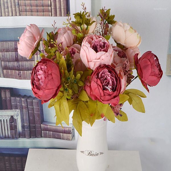 decorative flowers & wreaths 3 bouquet 13 heads artificial peony rose camellia silk fake flower flores for diy home garden wedding decoratio
decorative flowers & wreaths 3 bouquet 13 heads artificial peony rose camellia silk fake flower flores for diy home garden wedding decoratio