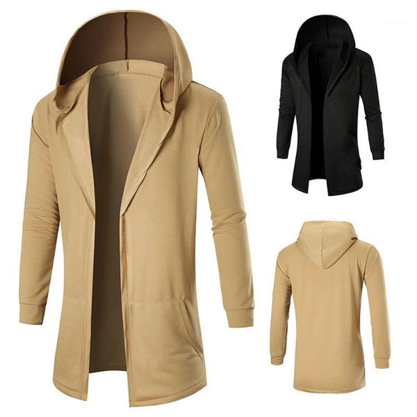 nice new new winter coat men leisure long sections casual cardigan sweatshirt hooded coat 487g-733g1, Black;brown 
nice new new winter coat men leisure long sections casual cardigan sweatshirt hooded coat 487g-733g1, Black;brown