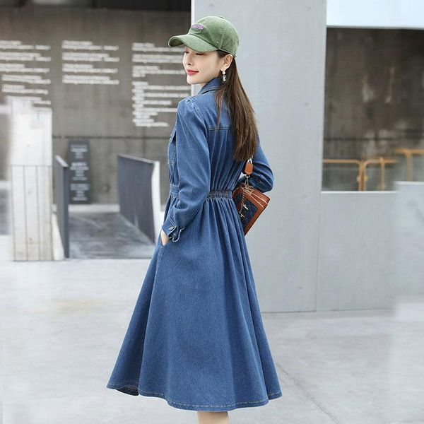 women's trench coats denim windbreaker women's dress 2021 spring and autumn korean style over-the-knee mid-length jacket two wear, Tan;black
women's trench coats denim windbreaker women's dress 2021 spring and autumn korean style over-the-knee mid-length jacket two wear, Tan;black