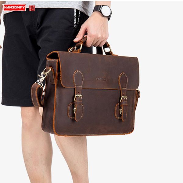 crazy horse leather men's briefcase portable handbag business lapbag casual large-capacity shoulder messenger bags cowhide
crazy horse leather men's briefcase portable handbag business lapbag casual large-capacity shoulder messenger bags cowhide