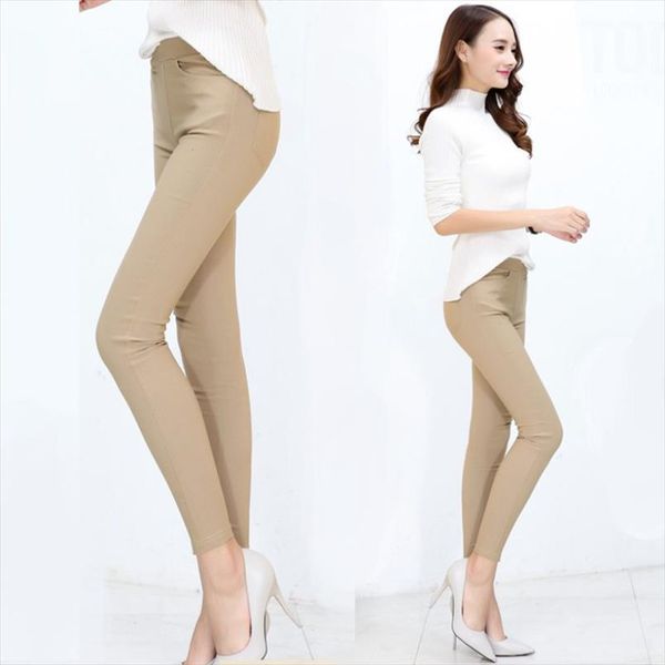 skinny leggings women solid high waist khaki pencil pants stretch plus size leggings with pockets female trousers p8934, Black
skinny leggings women solid high waist khaki pencil pants stretch plus size leggings with pockets female trousers p8934, Black