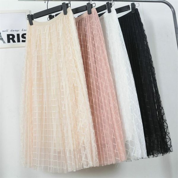 summer women plaid mesh high waist skirts new ladies female girls pleated elegant elastic waist skirts 2019 holiday1, Black
summer women plaid mesh high waist skirts new ladies female girls pleated elegant elastic waist skirts 2019 holiday1, Black