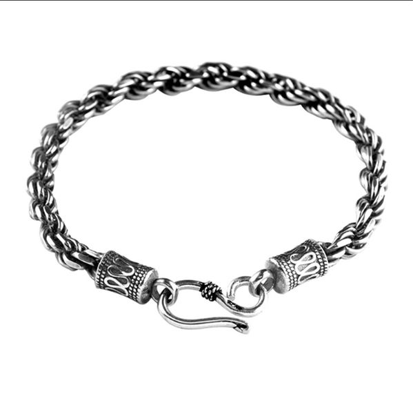 925 sterling silver italian diamond cut rope chain bracelet 5mm twist rope chain bracelet mens jewelry gift 1028, Black
925 sterling silver italian diamond cut rope chain bracelet 5mm twist rope chain bracelet mens jewelry gift 1028, Black