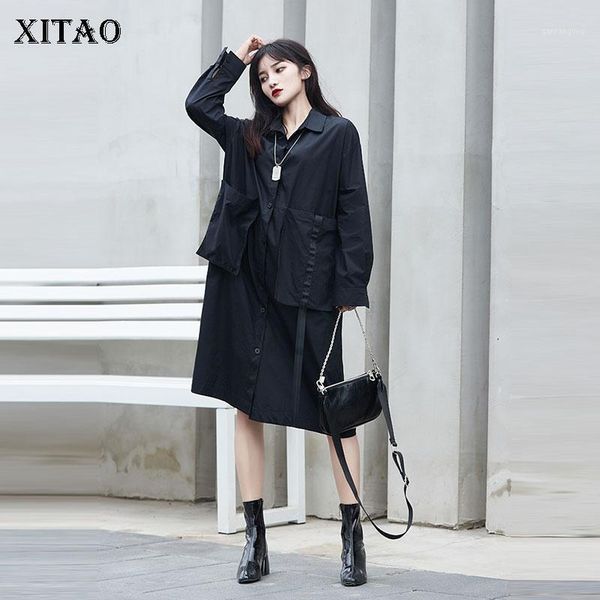 xitao pleated black blouse fashion new women patchwork pocket 2020 design sense minority small fresh casual shirt dzl22291, White
xitao pleated black blouse fashion new women patchwork pocket 2020 design sense minority small fresh casual shirt dzl22291, White
