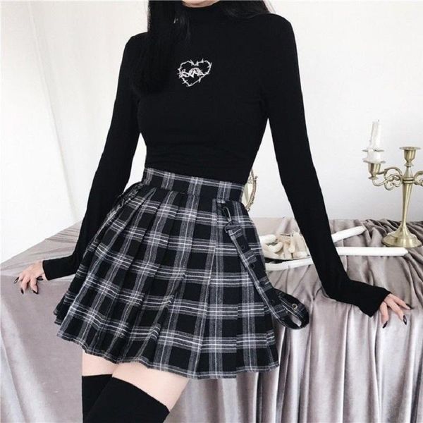 women's t-shirt dark harajuku women heart embroidered long sleeve turtleneck tees gothic punk street grunge t shirt black fashion, White
women's t-shirt dark harajuku women heart embroidered long sleeve turtleneck tees gothic punk street grunge t shirt black fashion, White