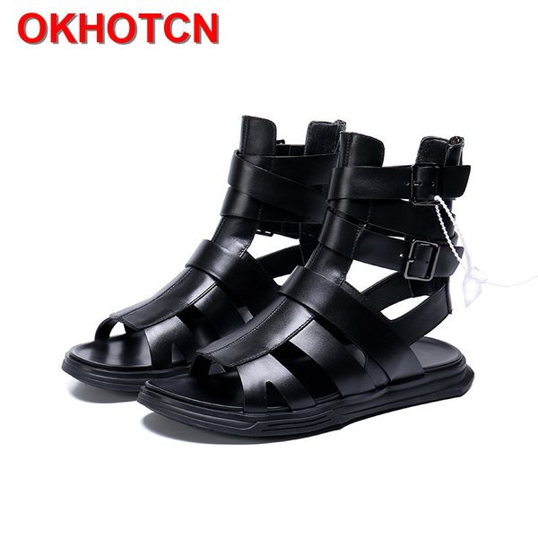 gladiator mens sandals genuine leather men summer shoes sandals buckle strap casual flat rome sandals for men black beach shoes t200420
gladiator mens sandals genuine leather men summer shoes sandals buckle strap casual flat rome sandals for men black beach shoes t200420