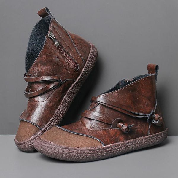 new 2020 winter snow boots female women retro soft sole stitching strappy comfy zipper ankle boots for women botas mujer, Black
new 2020 winter snow boots female women retro soft sole stitching strappy comfy zipper ankle boots for women botas mujer, Black