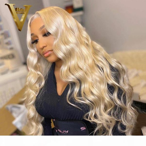 blonde human hair wigs for women 613 wig wavy hair brazilian remy 13x4 lace front human wigs transparent lace 180, Black;brown