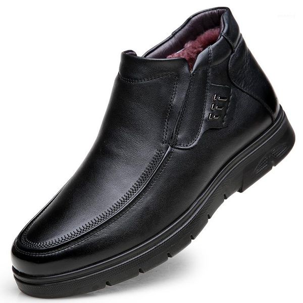 british fashion men warm plush boots cow leather cotton winter shoes slip-on platform ankle snow boot sapato bota hombre1, Black
british fashion men warm plush boots cow leather cotton winter shoes slip-on platform ankle snow boot sapato bota hombre1, Black