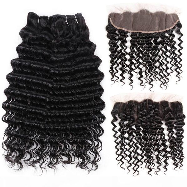 8a brazilian deep wave bundles with closure 100% human hair lace frontal closure with bundles deal kinky curly water wave body straight, Black;brown
8a brazilian deep wave bundles with closure 100% human hair lace frontal closure with bundles deal kinky curly water wave body straight, Black;brown
