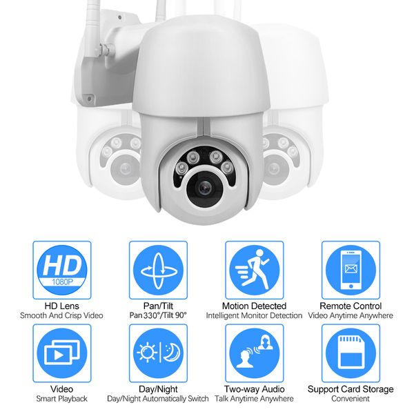 outdoor camera 1080p ptz ip camera speed dome wireless wifi security camera poe mobile view 2mp network cctv surveillance
outdoor camera 1080p ptz ip camera speed dome wireless wifi security camera poe mobile view 2mp network cctv surveillance
