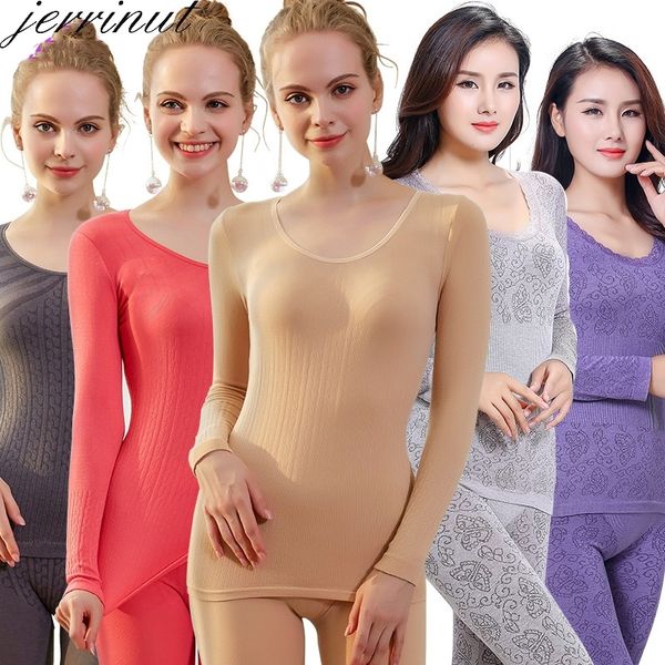 jerrinut long johns for women thermal underwear warm shirt intimate sets female seamless underwears long sleeve winter clothing 201027, Black;pink
jerrinut long johns for women thermal underwear warm shirt intimate sets female seamless underwears long sleeve winter clothing 201027, Black;pink