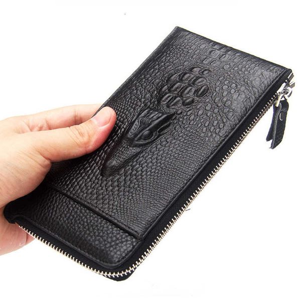 crocodile pattern long man genuine cowhide leather alligator zipper male coin purse business clutch wallet, Red;black
crocodile pattern long man genuine cowhide leather alligator zipper male coin purse business clutch wallet, Red;black