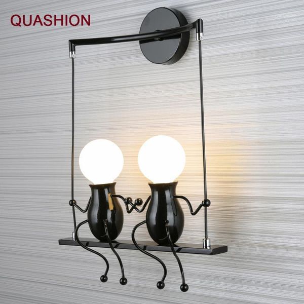 wall lamp american country modern iron led bedroom bedside aisle cartoon robot sconce light children room luminaire e271
wall lamp american country modern iron led bedroom bedside aisle cartoon robot sconce light children room luminaire e271