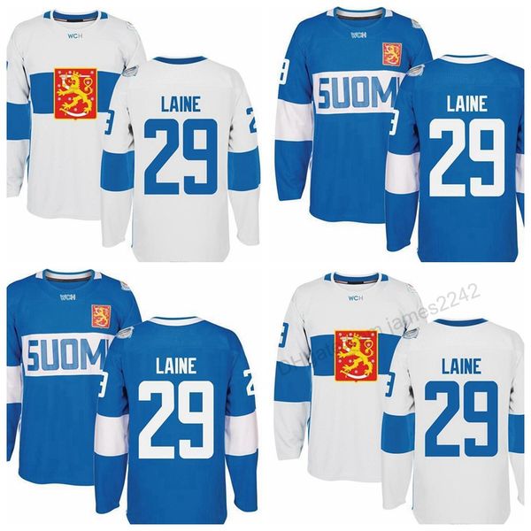 custom world cup of hockey finland team #29 patrik laine hockey jersey men stitched white blue any size 2xs-5xl name or number, Black;red
custom world cup of hockey finland team #29 patrik laine hockey jersey men stitched white blue any size 2xs-5xl name or number, Black;red
