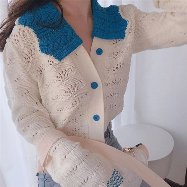 2021 new blusas of summer women collar single breasted cardigans from trico oco out short swc28 vvs2, White;black
2021 new blusas of summer women collar single breasted cardigans from trico oco out short swc28 vvs2, White;black