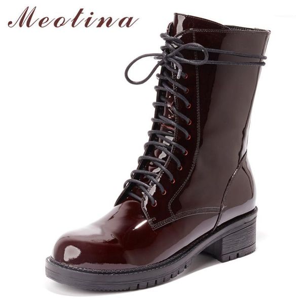 boots meotina autumn motorcycle women natural genuine leather thick heels ankle punk zipper round toe shoes female size 391, Black
boots meotina autumn motorcycle women natural genuine leather thick heels ankle punk zipper round toe shoes female size 391, Black