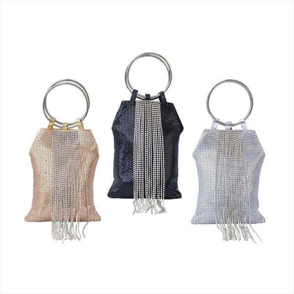 evening bags bracelet ring handle cocktail party wedding clutch rhinestone tassels tote handbag metal mesh evening bag
evening bags bracelet ring handle cocktail party wedding clutch rhinestone tassels tote handbag metal mesh evening bag