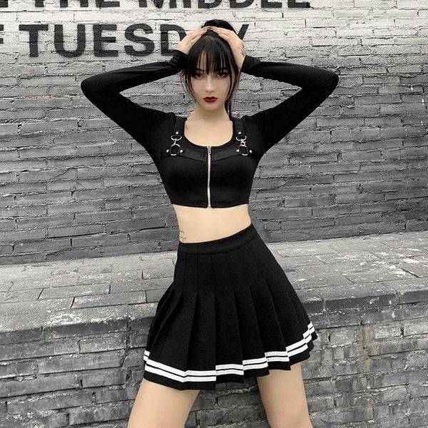 2021 goth dark vintage streetwear gothic punk female pleated skirt 2021 aesthetic chic hip hop grunge, Black
2021 goth dark vintage streetwear gothic punk female pleated skirt 2021 aesthetic chic hip hop grunge, Black