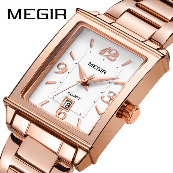 megger megir women's watch light fashion square watch movement calendar steel belt quartz watch 1079, Slivery;brown
megger megir women's watch light fashion square watch movement calendar steel belt quartz watch 1079, Slivery;brown
