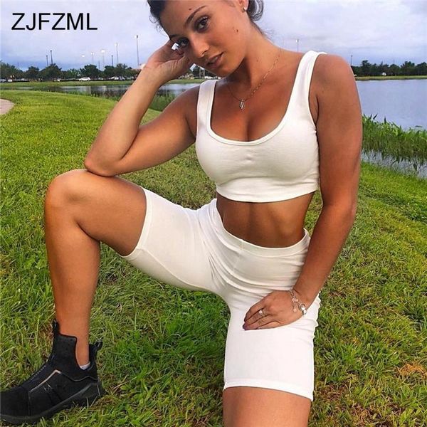 women's tracksuits zjfzml summer two piece set women clothes o neck sleeveless crop bodycon biker shorts casual 2 sweatsuits sets1, Gray
women's tracksuits zjfzml summer two piece set women clothes o neck sleeveless crop bodycon biker shorts casual 2 sweatsuits sets1, Gray