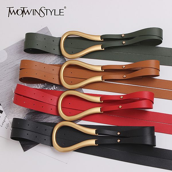 twotwinstyle casual pu leather women's belts hit color novelty double long belt for female 2020 fashion accessories tide 1012, Black;brown
twotwinstyle casual pu leather women's belts hit color novelty double long belt for female 2020 fashion accessories tide 1012, Black;brown