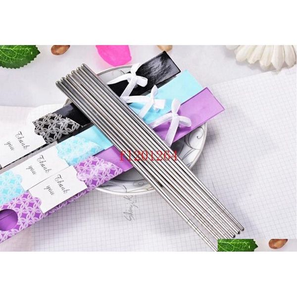 100pairs/lot fast shipping stainless steel chopsticks tableware chop stick wedding favors gift wi sqcuve ppshop01
100pairs/lot fast shipping stainless steel chopsticks tableware chop stick wedding favors gift wi sqcuve ppshop01
